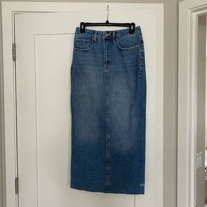 Ksubi BRAND NEW never worn denim midi skirt